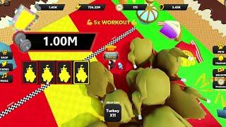 1 Million Strength No Pets at Food Area Challenge on Strongman Simulator