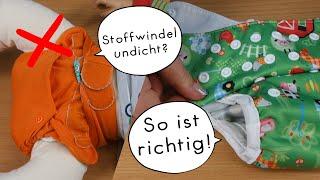 Stoffwindeln richtig anlegen & Auslaufen vermeiden