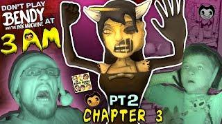 DONT PLAY BENDY & THE INK MACHINE @ 3AM CHAPTER 3 Alice Angel is SCARY FGTEEV Haunted House Pt2