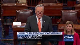 Word for Word Senate Party Leaders React to Justice Kennedy Retirement C-SPAN