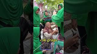 Petik timbang anggur bersama ibu Dandim dan jajarannya ke kebun csk grape.