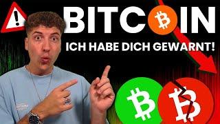 Bitcoin Dump - Ich habe Dich gewarnt ️ Krypto Trading Competition