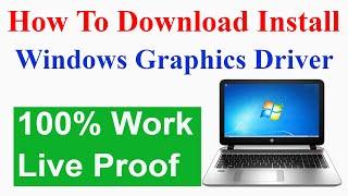 Windows 7 Me Graphics Video Driver Kaise Install Kare  How To Download and install graphics driver