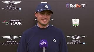 Ludvig Åberg Flash Interview Thursday Genesis Scottish Open 2024 © DP World Tour