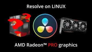 Davinci Resolve On Linux - AMD GPU  APU Drivers