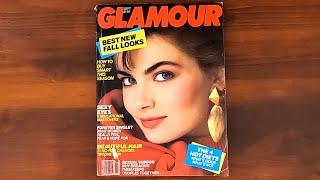 1986 September ASMR Magazine Flip Through Glamour w Paulina Porizkova