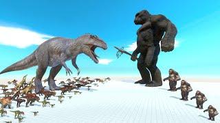 ALL Dinosaurs VS Monkey Growing - Dinosaurs Fight King Kong