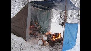 92 Degrees In A Campfire Heated Tent