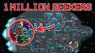 Among Us but with 1 MILLION SEEKERS - HIDE n SEEK Mode