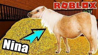 Roblox 1 MAL PFERD SEIN - Nina als Fohlen in Welt der Pferde  Horse World Simulator