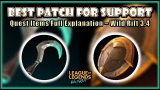 Spectral Sickle & Relic Shield In-Depth Explanation - New Support Quest Items - Wild Rift Patch 3.4