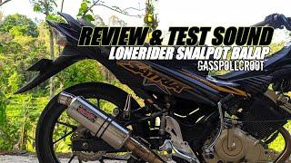 Knalpot LoneRider Snalpot Balap  Review & Test Sound Tipe RR Pahe #25