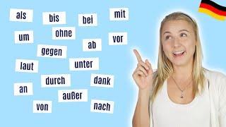 ALLE Präpositionen Nominativ Akkusativ Dativ Genitiv │Deutsch lernen