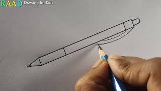 How to draw a Pen Kolom Drawing