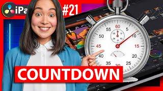 How To Create a Countdown Timer using DaVinci Resolve iPad  Ep.21