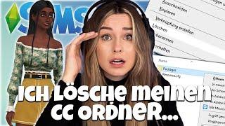 Ich lösche all mein Die Sims 4 Custom Content 45GB.  simfinity