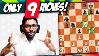 How to Win Against 2700+ Rated Grandmaster in 9 Moves With 1.b3 Chess Opening