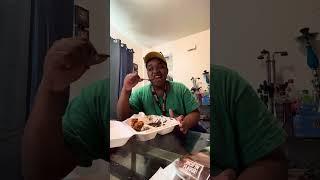 Emmanuel Thomas Was Having His Favorite Lunch Chicken And Meatballs Part 2