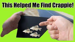 How I find Crappie using Side-Imaging