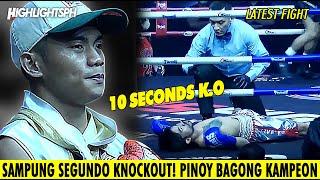 BAGSAK SA 10 SEGUNDO. PINOY BAGONG KAMPEON  Miel Fajardo vs Sarawut Jiamthong