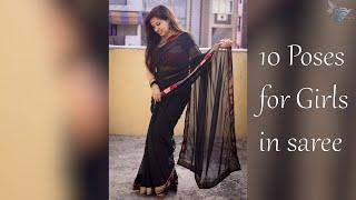 10 Poses for girls in saree  Traditional  Must watch video 