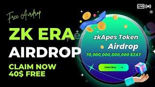 ZKAPE ZAT AIRDROP CLAIM PROCEDURE  FREE 40$  CLAIM NOW