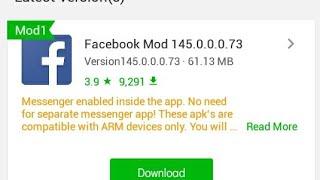 Facebook mod apk + messenger in one app 