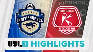 9.14.2024  Charlotte Independence vs. Richmond Kickers - Game Highlights