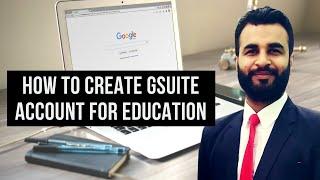 How to create Gsuite account for education 2020  Create Gsuite for education account  Gsuite setup