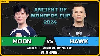 WC3 - NE Moon vs HawK HU - WB Semifinal - Ancient of Wonders Cup 2024 #3