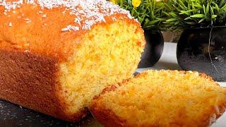 The famous orange cake that drives the whole world crazy melts in your mouth  Recipe in 10 minutes