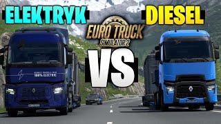 ELEKTRYKI lepsze od ZWYKŁYCH CIĘŻARÓWEK w Euro Truck Simulator 2?