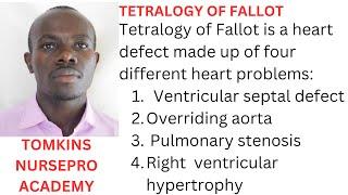 CONGENITAL HEART DISORDERS TETRALOGY OF FALLOT SIMPLIFIED