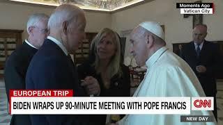 Joe Biden tells the Pope a tedious story about Negro League great Satchel Paige