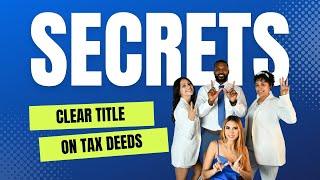 How to clear Title on Tax Deed Property in under 15 days