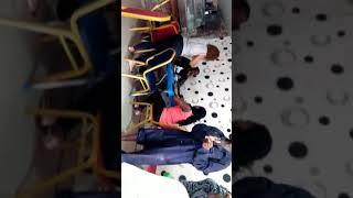 Wife Catches Her Husband With Another Lady In A Restaurant Slaps And Pours Hot Soup On Him