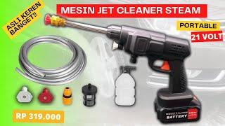 Mesin cuci steam motormobil Jet Cleaner portable 21 VOLT