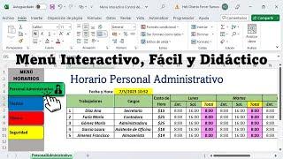 MENÚ INTERACTIVO Con EXCEL -  Profesionaliza tus Documentos con Este Menú.