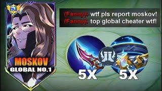 TOP 1 GLOBAL MOSKOV HIGH DEFENSE AND DAMAGE HACK 100% OUTPLAY SUCCESS WITH THIS BUILD