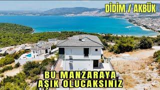 Didim Akbükte Harika Bir Deniz Manzarasına Sahip Full Eşyalı Müstakil Villa  No90