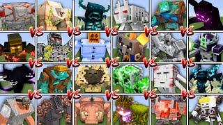 ALL BOSSES TOURNAMENT in Minecraft Mob Battle