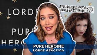 pure heroine - lorde *album reaction*  its giving im not like other girls 🫢  music & makeup