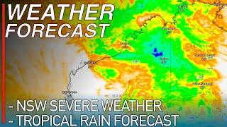 Heavy Rainfall Forecast Across Far Northern Queensland Severe Weather Continues for NSW & Tasmania