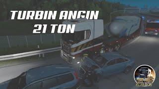 Euro Truck Simulator 2 #3 - Turbin Angin Berat  21 Ton