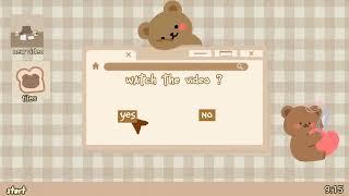 cute aesthetic no text free intro template  bear + cute 