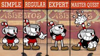 Cuphead No Hit  Difficulty Comparison  Whole game  Master Quest 21