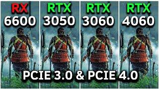 RTX 3050 vs RX 6600 vs RTX 3060 vs RTX 4060  PCIe 3.0 & PCIe 4.0 Tested  2024