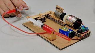 Making Hydraulic Power generator DC motor