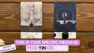 This is Your Specific Message - Pick Yin or Yang  Timeless Reading
