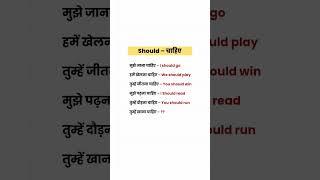 Should का प्रयोग कैसे करे  #shortvideo #shortsfeed #shorts #video #trending #englishgrammar